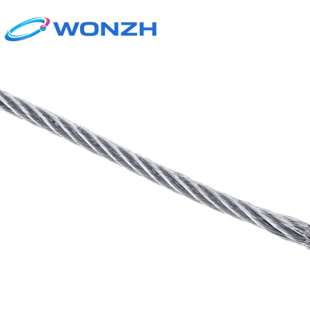 Electro Galvanized Steel Wire Rope Flexible Corrosion Resistant Cable